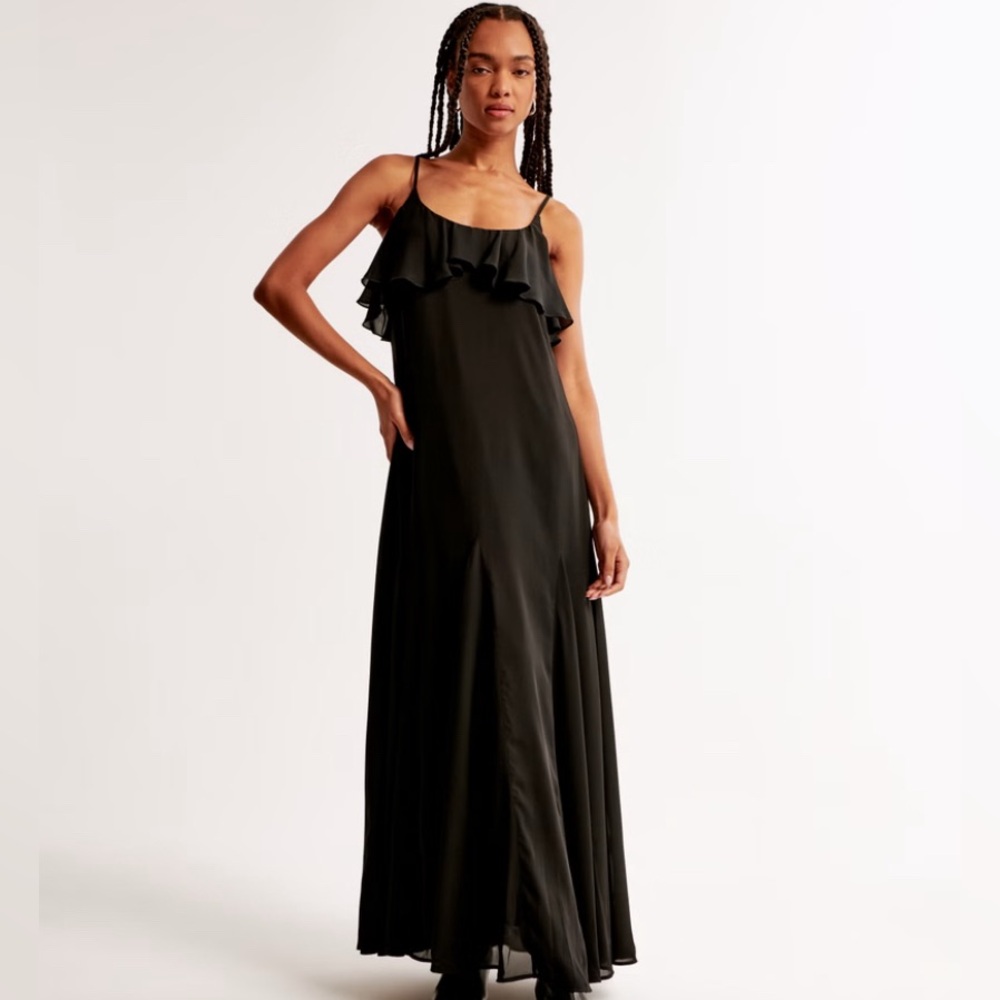 Abercrombie & Fitch Black Maxi Dress